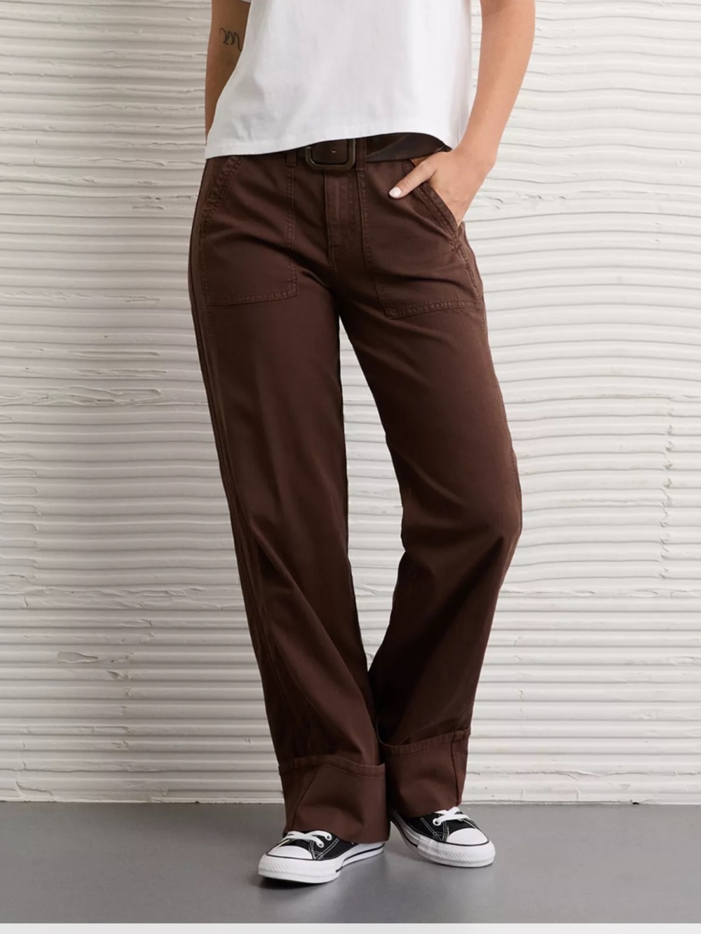 AE American Eagle Stretch High-waisted Stovepipe Utility pants.  NWT.